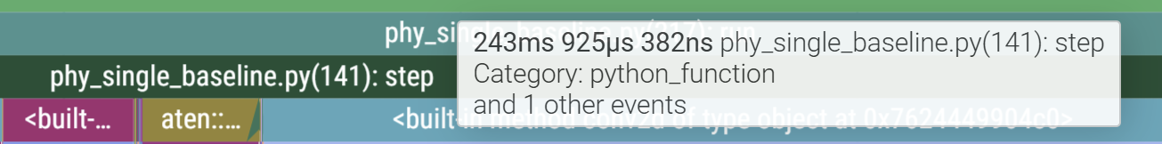 First step runtime spike